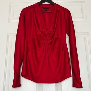 Stunning Red BCBG Maxazria Collection Blouse, Size S